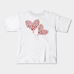 Heart Shaped Balloons Kids T-Shirt